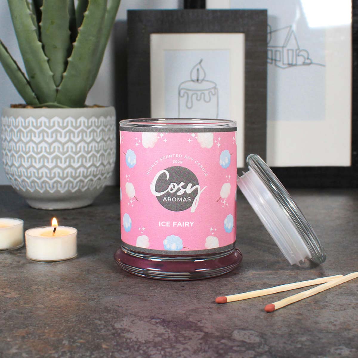 Ice Fairy Jar Candle 240g von Cosy Aromas