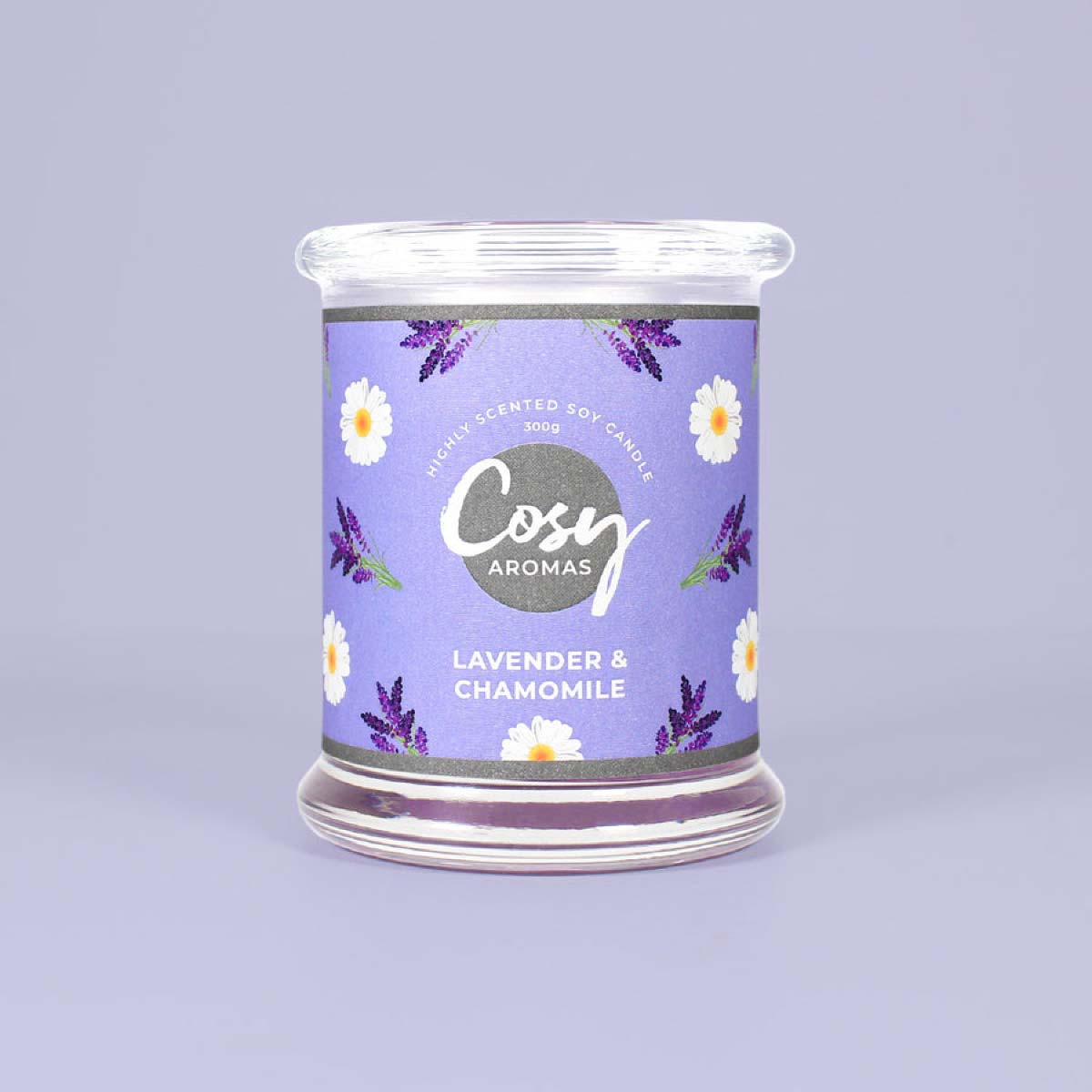 Lavender & Chamomile Jar Candle 240g von Cosy Aromas