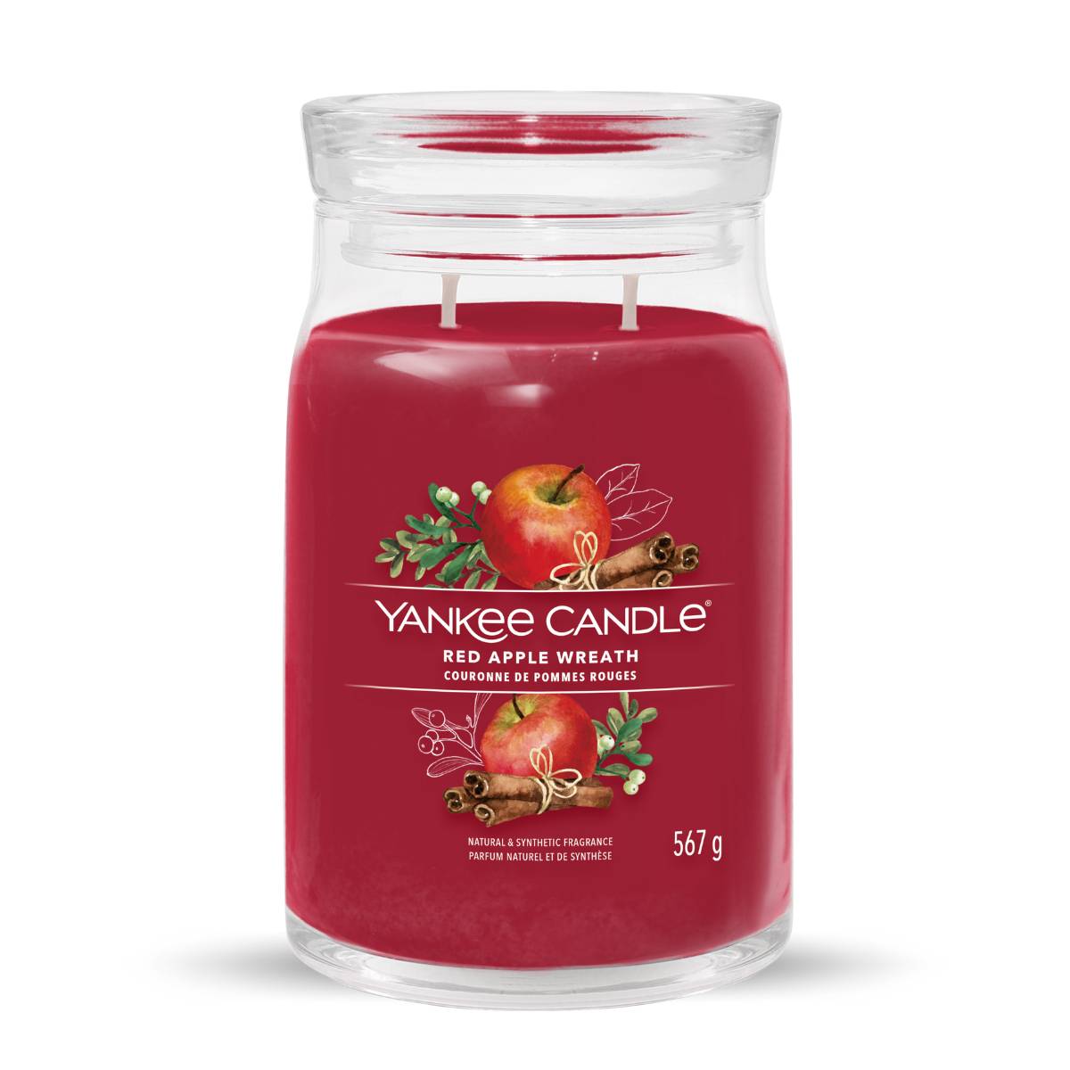 Red Apple Wreath - Signature Duftkerze im Glas 567g - Yankee Candle®