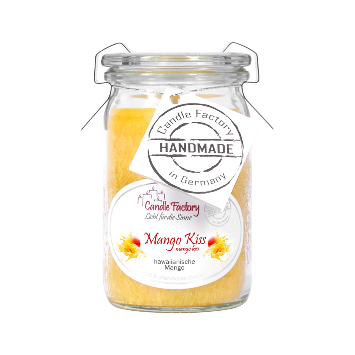 Mango Kiss - Baby Jumbo Windlicht im Weckglas von Candle Factory