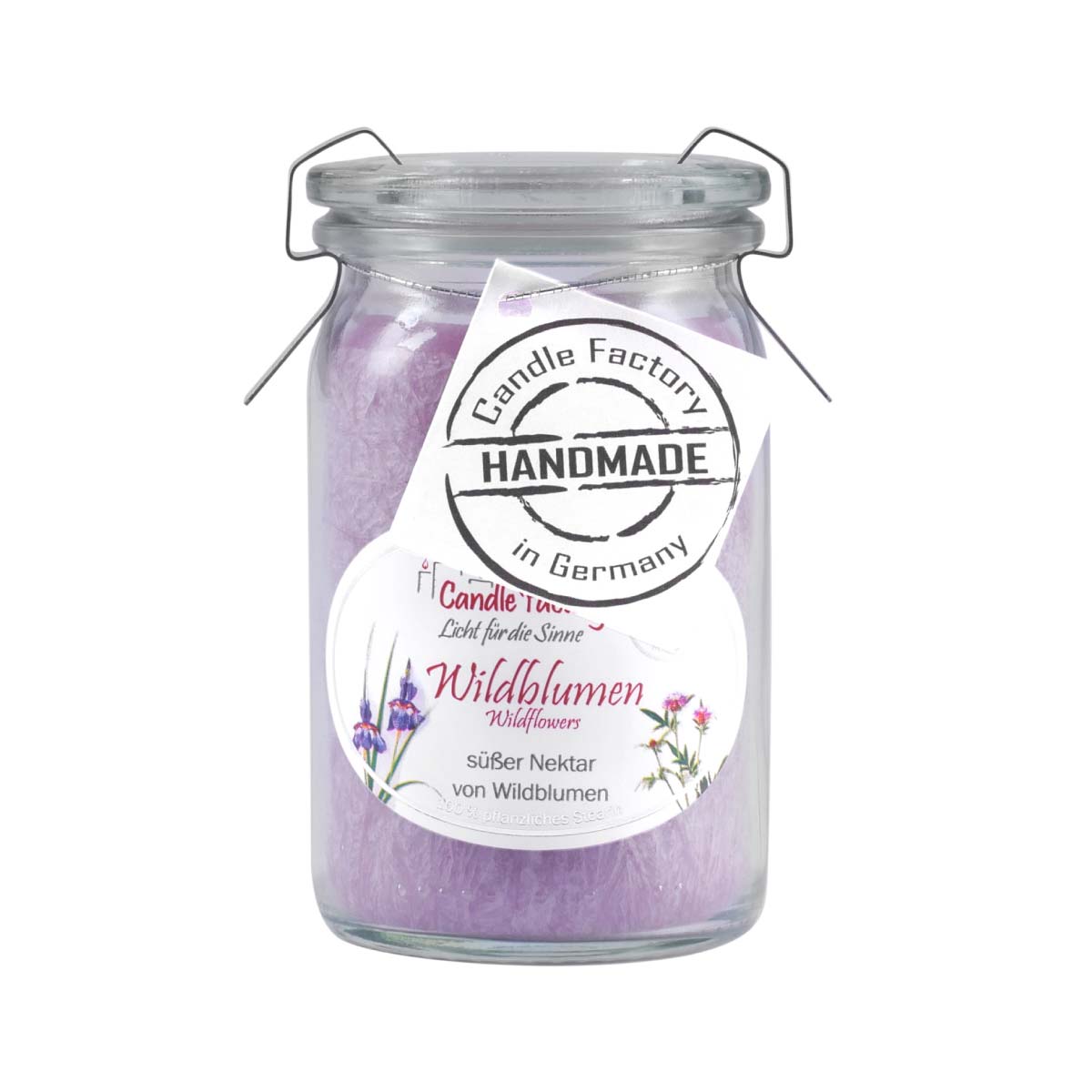 Wildblumen - Baby Jumbo Windlicht im Weckglas von Candle Factory