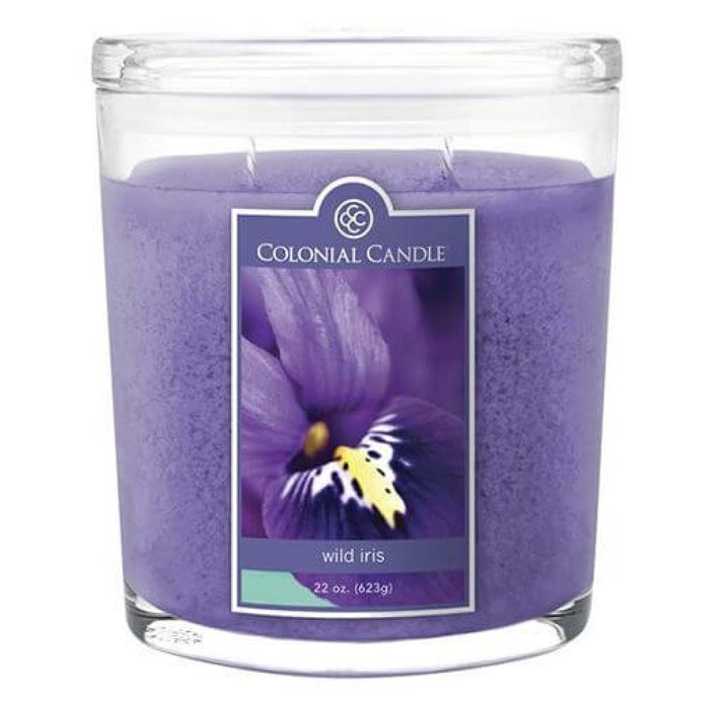 Wild Iris - Duftkerze Oval 623g - Colonial Candle