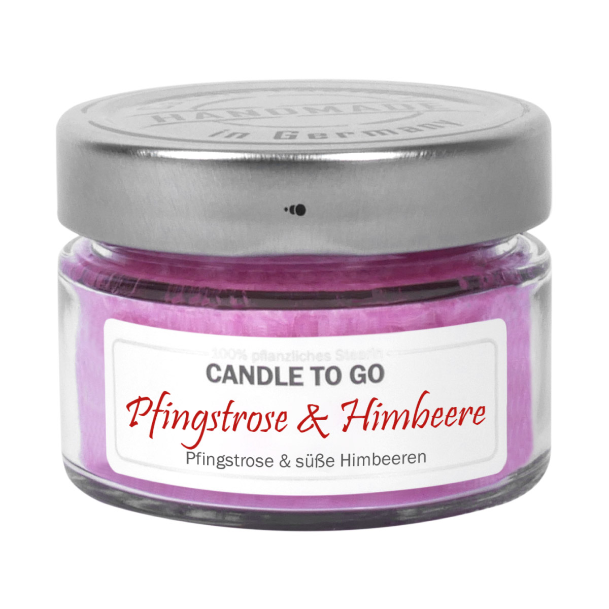 Pfingstrose Himbeere - Candle to Go Duftkerze von Candle Factory