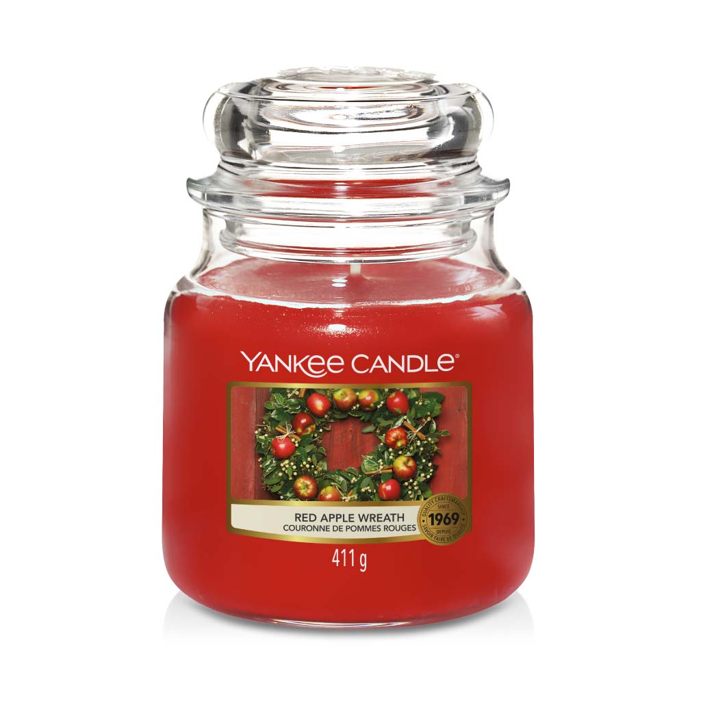 Red Apple Wreath - Duftkerze im Glas 411g - Yankee Candle®