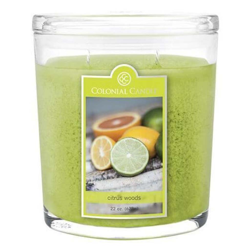 Citrus Woods - Duftkerze Oval 623g - Colonial Candle