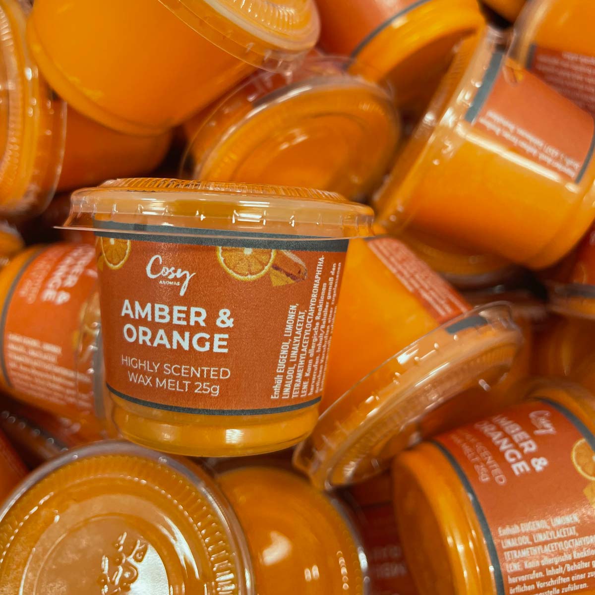 Amber & Orange 25g Wax Melt (Sample) von Cosy Aromas