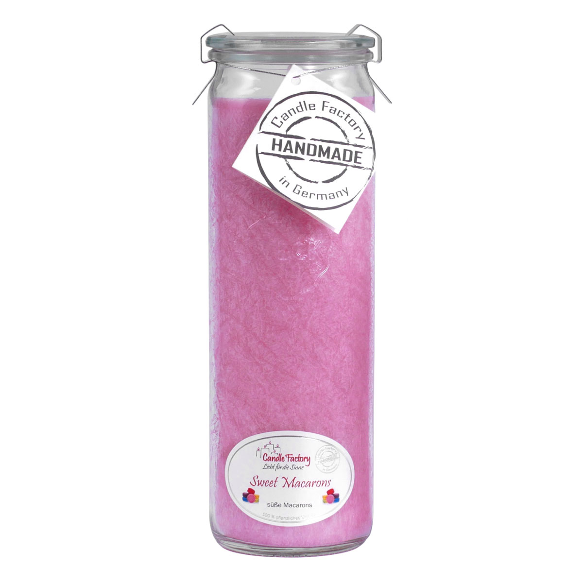Sweet Macarons - Big Jumbo Windlicht im Weckglas von Candle Factory