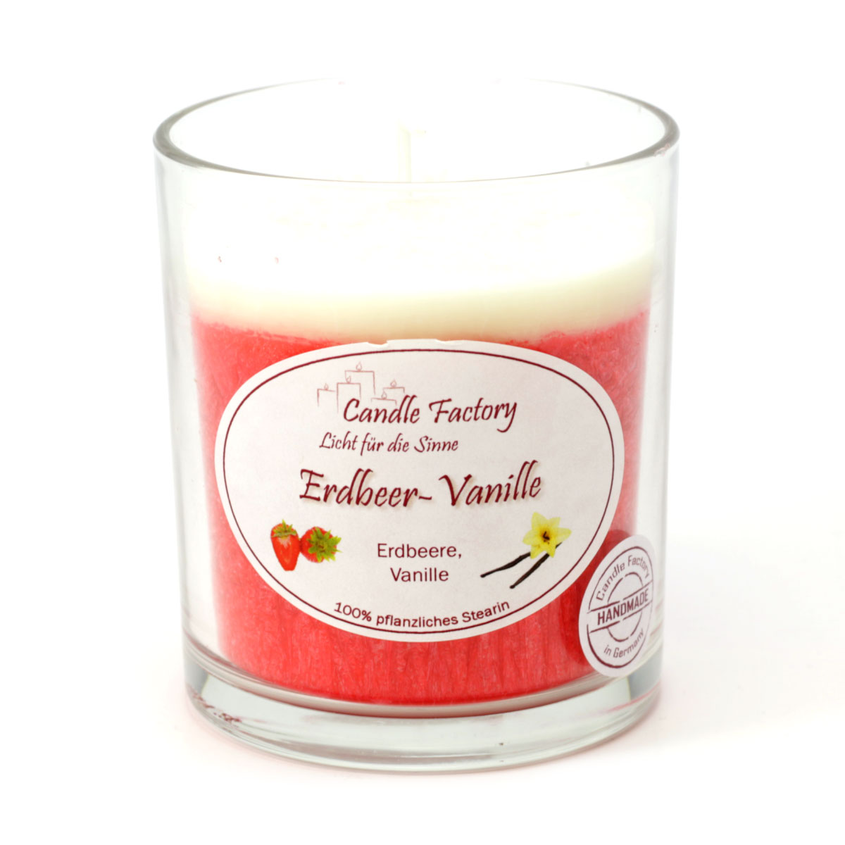 Erdbeer Vanille - Party Light Duftkerze von Candle Factory