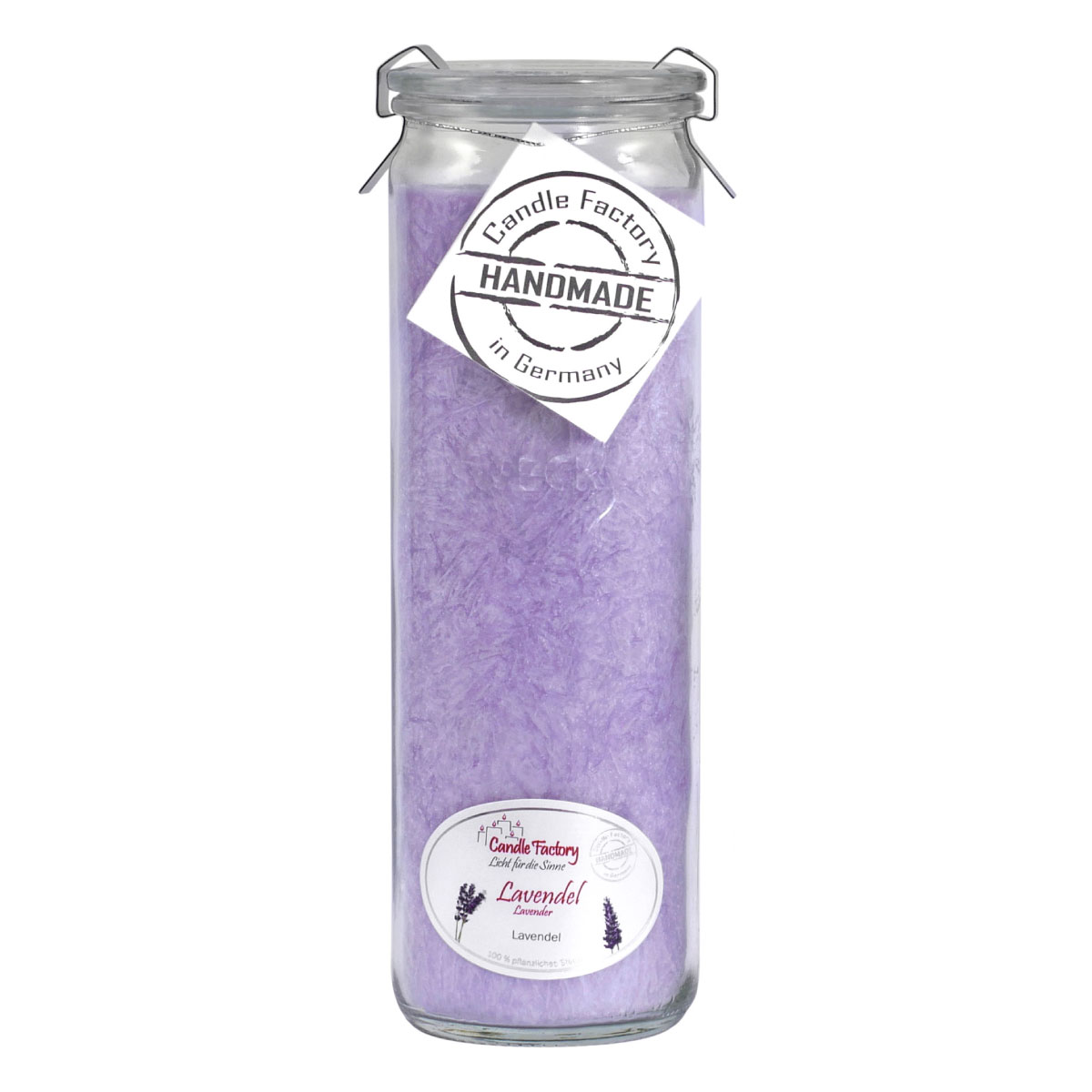 Lavendel - Big Jumbo Windlicht im Weckglas von Candle Factory