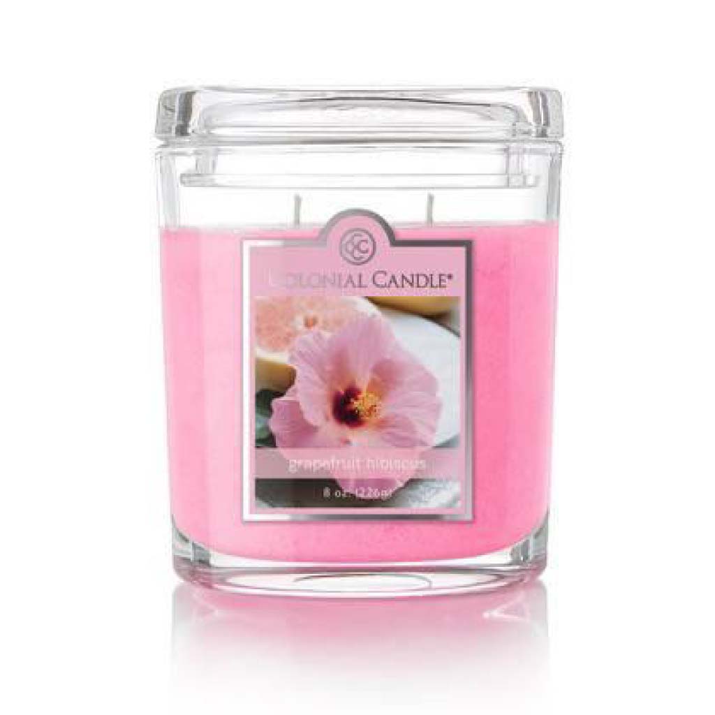 Grapefruit Hibiscus - Duftkerze Oval 226g - Colonial Candle