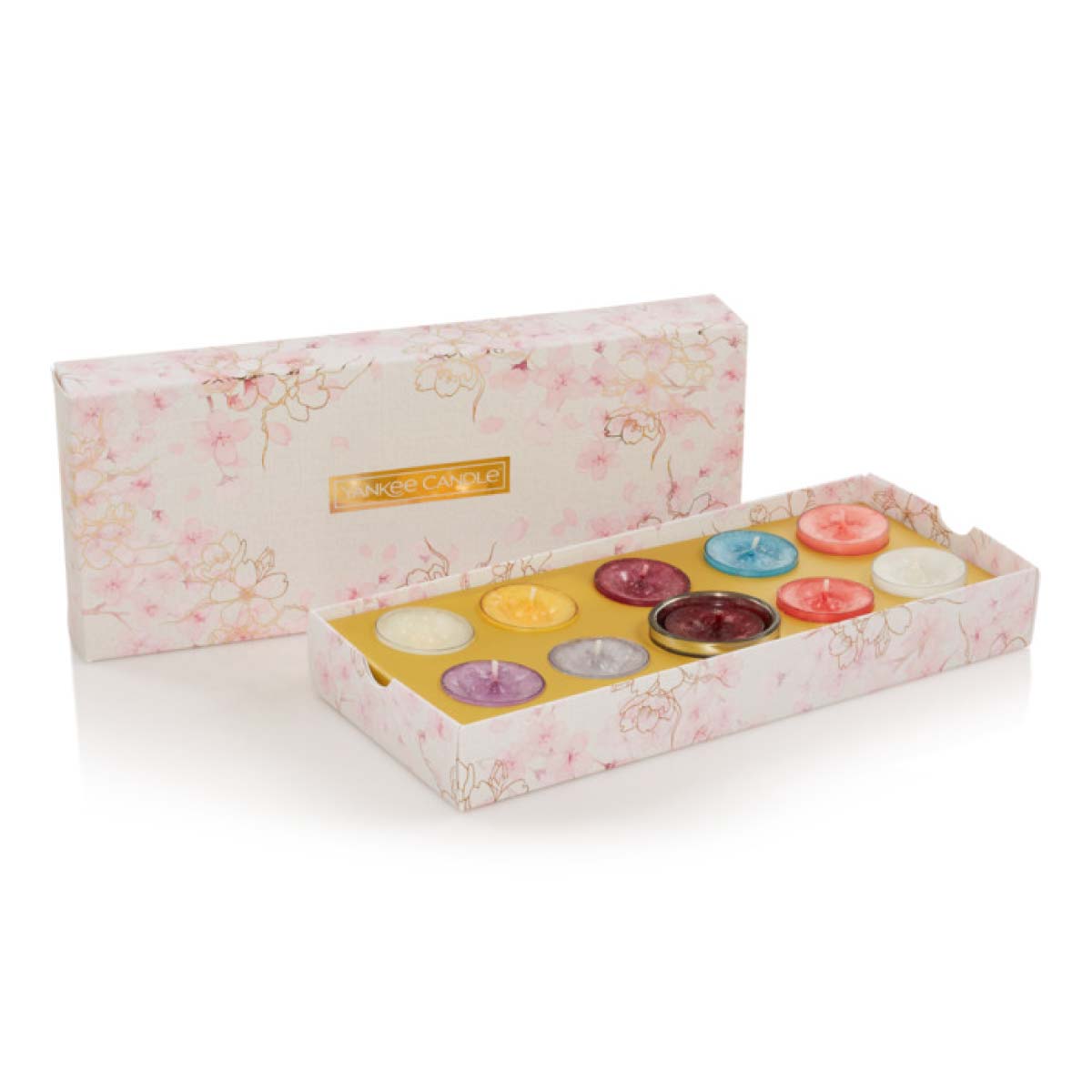 10 Teelichter + 1 Halter - Geschenkset Sakura Blossom Festival